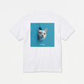 予約：urday【Animal／White Cat／LB】フォトTシャツ（1298002）ホワイト/urday（マミアン）