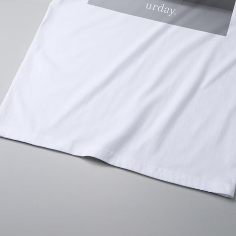 予約：urday【Animal／Black Cat／WB】フォトTシャツ（8064391）ホワイト/urday（マミアン）