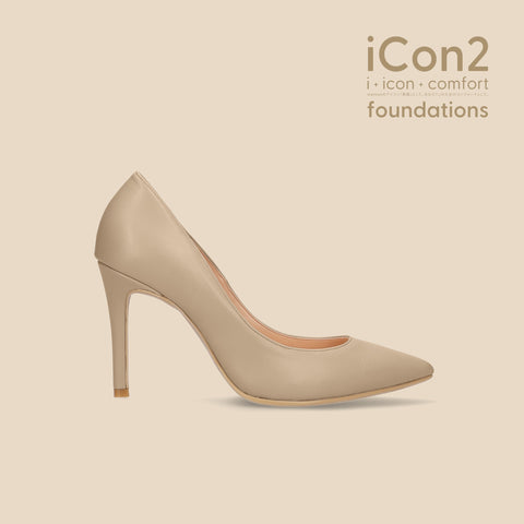 iCon2 Foundations 2024：ポインテッドトゥ パンプス（F970）モイストジンジャー/mamian（マミアン）