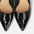 2025AW：サイドコンシャス デザイン パンプス（m45007）ブラックCR/mamian（マミアン）