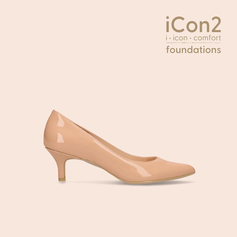iCon2 Foundations 2024：ポインテッドトゥ パンプス（F5718）メルティコーラル/mamian（マミアン）