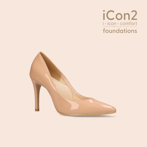 iCon2 Foundations 2024：ポインテッドトゥ パンプス（F970）メルティコーラル/mamian（マミアン）
