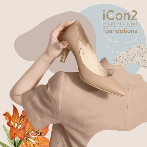 iCon2 Foundations 2024：ポインテッドトゥ パンプス（F7203）モイストメープル/mamian（マミアン）
