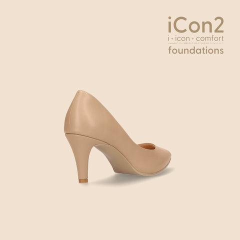 iCon2 Foundations 2023：ポインテッドトゥ パンプス（F7203）モイストナチュラル/mamian（マミアン）